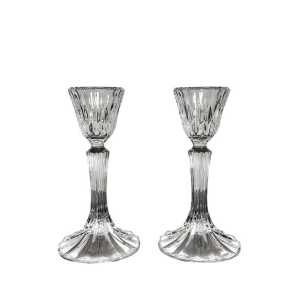 Cristal D’Arques Fine Crystal Candlestick Set - Quantity: 2 - Picture 1 of 5